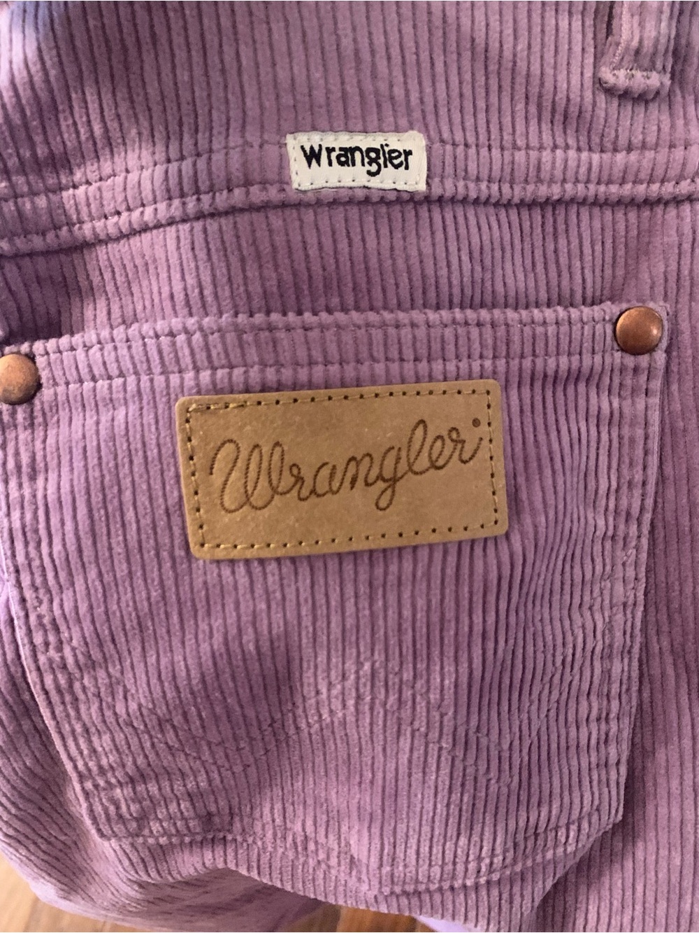 Wrangler Westward Corduroy Purple Bootcut Pants Urban Outfitters NWT - 24 X 32 - Picture 9 of 15